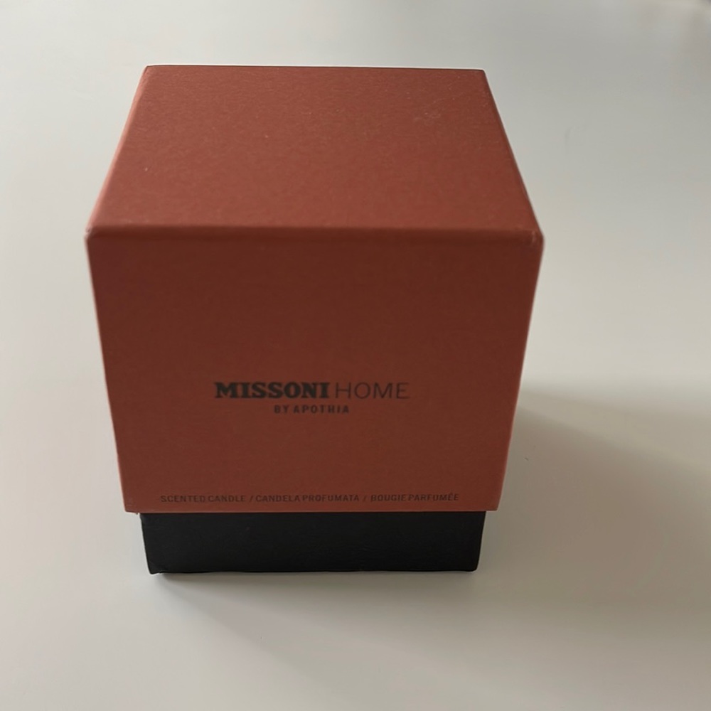 Missoni empty candle box